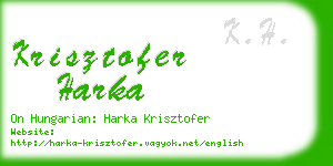 krisztofer harka business card